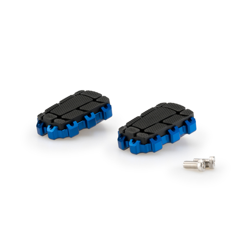 Puig Footpegs Hi-Tech Enduro 2.0. Rig/Left (Blue)