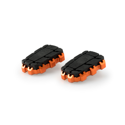 Puig Footpegs Hi-Tech Enduro 2.0. Rig/Left (Orange)