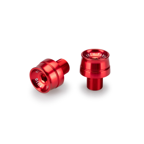 Puig Bar End Aluminum Mod.Speed Kawasaki (Red)