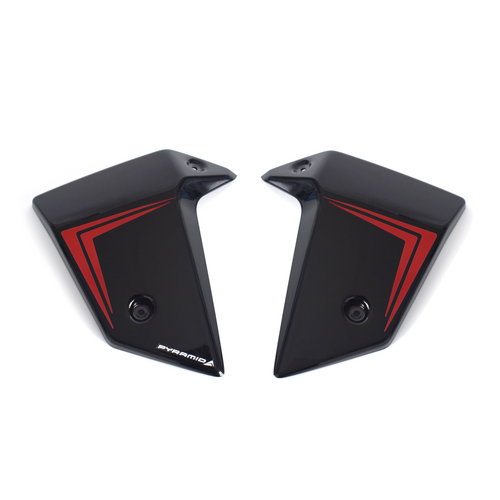 Pyramid Radiator Cheeks | Graphite Black | Honda CB 750 Hornet 2022>2024