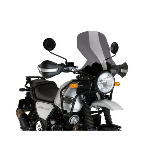 Puig Touring Screen To Suit Royal Enfield Himalayan (2021 - Onwards) - Dark Smoke