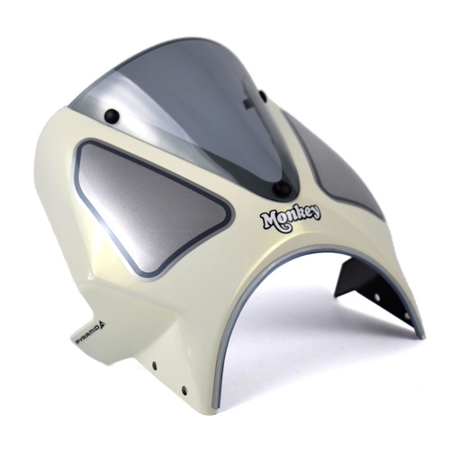 Pyramid Fly Screen | Cream/White | Honda Monkey 125 2022>Current