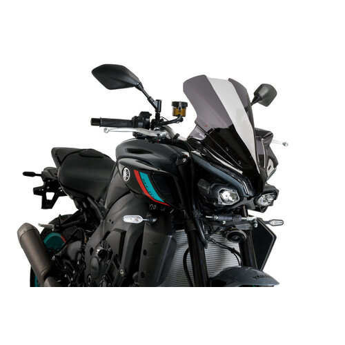 Puig New Generation Touring Screen To Suit Yamaha MT-10 / SP (2022 - Onwards) - Dark Smoke
