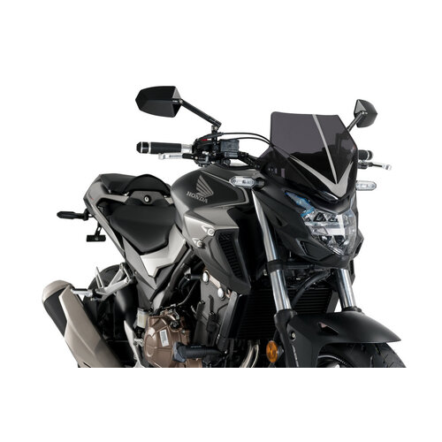 Puig New Generation Sport Screen To Suit Honda CB500F (2016 - Onwards) - Dark Smoke