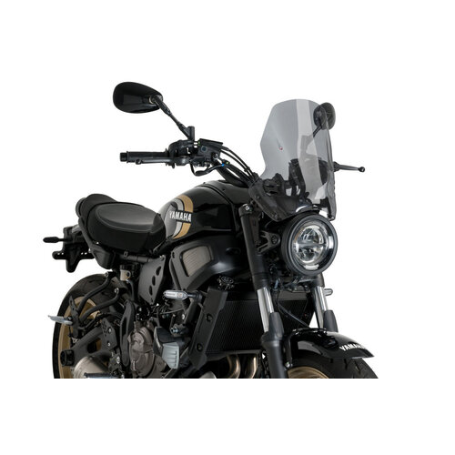 Puig New Generation Sport Screen To Suit Yamaha XSR700 (2021 - Onwards) - Smoke