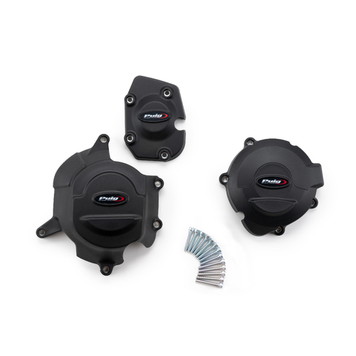Puig Kit 3 Caps Engine Cover Kawasaki Z900RS (Black)
