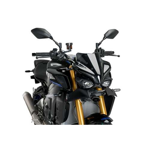 Puig Downforce Naked Frontal Spoilers To Suit Yamaha MT-10 (2022 - Onwards) - Matt Black