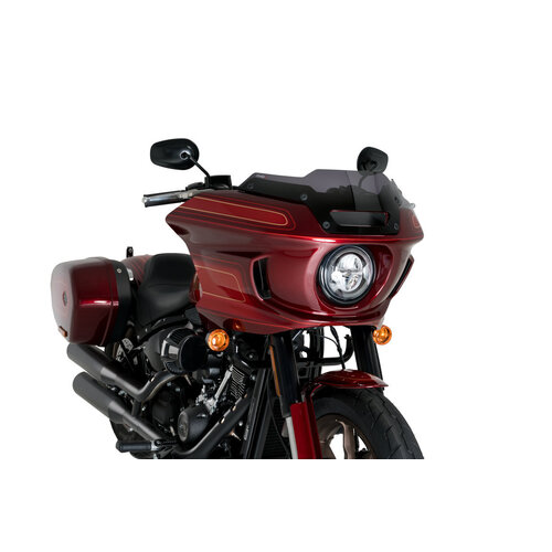 Puig High-Road Sport Screen To Suit Harley Davidson Softail Lowrider (2022 - Onwards) - Dark Smoke