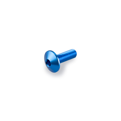 Puig Kit 6 Screws M5X15 Diam. Head 11,8Mm C/Blue