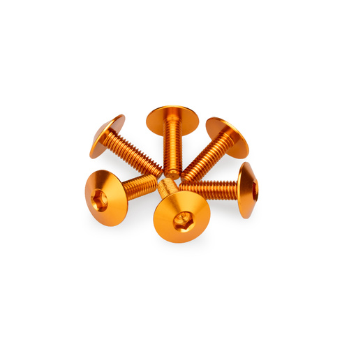 Puig Kit 6 Screws M6X20 Diam. Head 16,8mm (Orange)