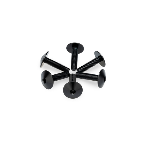 Puig Kit 6 Screws M5X20 Diam. Head 13,9Mm C/Black