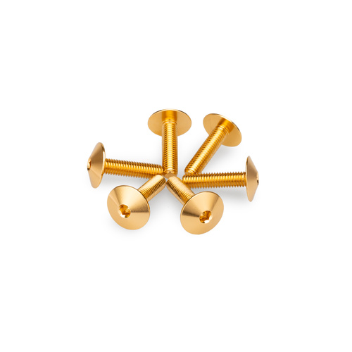 Puig Kit 6 Screws M5X20 Diam. Head 13,9mm (Gold)