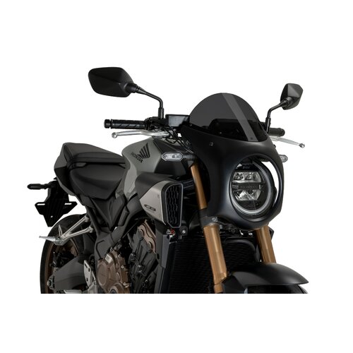 Puig Windshield Retro Black Honda CB650R Neo