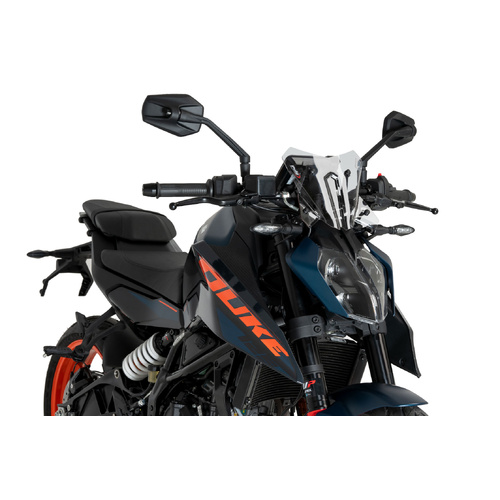Puig New Generation Sport Screen To Suit KTM 125/390 Duke (2024 - Onwards) - Clear
