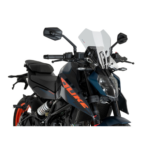 Puig Touring Screen To Suit KTM 125/390 Duke (2024 - Onwards) - Clear