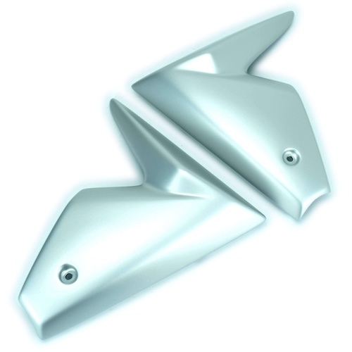 Pyramid Radiator Cheeks | Matte Silver | Yamaha MT-09 2013>2016