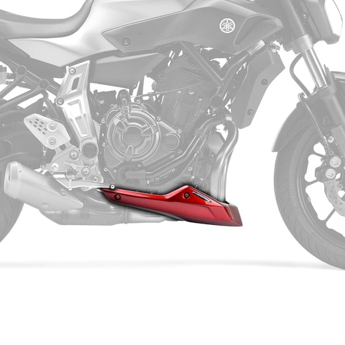 Pyramid Belly Pan | Metallic Red (Lava Red) | Yamaha MT-07 2013>Current