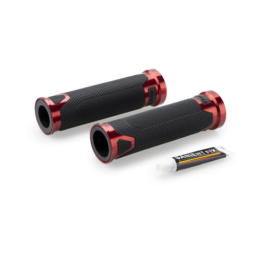 Puig GRIPS BY PAIR PUIG HI-TECH REVVING 123MM (Red)