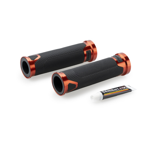 Puig GRIPS BY PAIR PUIG HI-TECH REVVING 123MM (Orange)