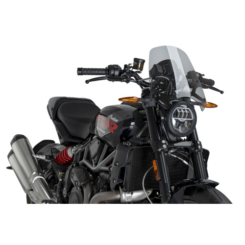 Puig New Generation Sport Screen To Suit Indian FTR1200 (2019 - Onwards) - Smoke