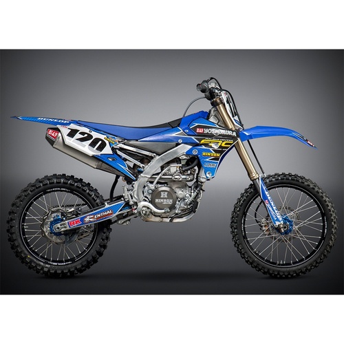 Yoshimura YZ450F 14-17 RS-4 Stainless Full Exhaust, w/ Aluminium Muffler
