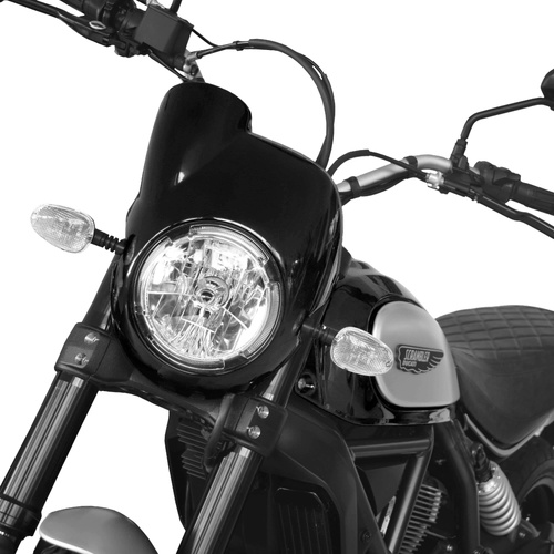 Pyramid Nose Fairing | Gloss Black | Ducati Scrambler Cafe Racer 2015>Current