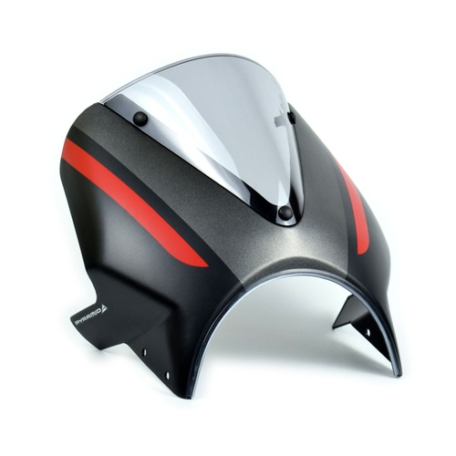 Pyramid Fly Screen | Matte Storm Grey & Silver Ice | Triumph Thruxton 1200 RS 2020>Current