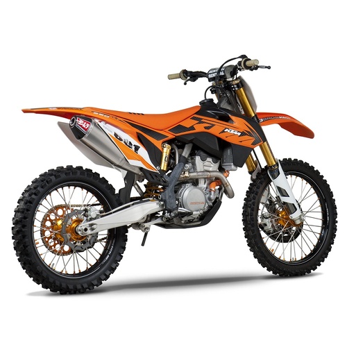 Yoshimura KTM 250 SX-F 13-15 RS-4 Titanium Full Exhaust, w/ Titanium Muffler