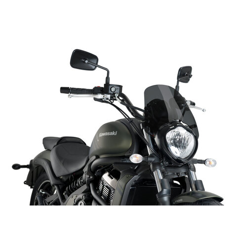 Puig New Generation Sport Screen To Suit Kawasaki Vulcan S/Cafe (Dark Smoke)