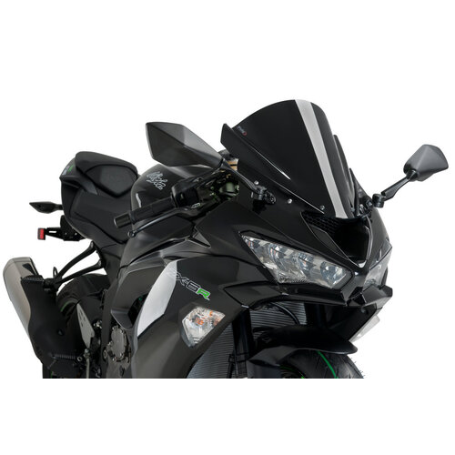 Puig Racing Screen To Suit Kawasaki ZX-6R / ZX-10R (Black)