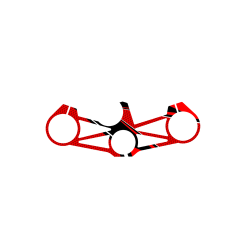 Puig Yoke Protector Kawasaki ZX-6R 636 19' (Red)