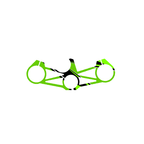 Puig Yoke Protector Kawasaki ZX-6R 636 19' (Green)