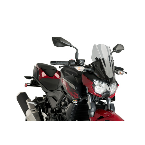 Puig Naked New Generation Sport Screen To Suit Kawasaki Z400 (2019 - Onwards) - Smoke