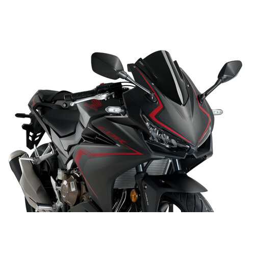Puig Z-Racing Screen To Suit Honda CBR500R (2019 - Onwards) - Black