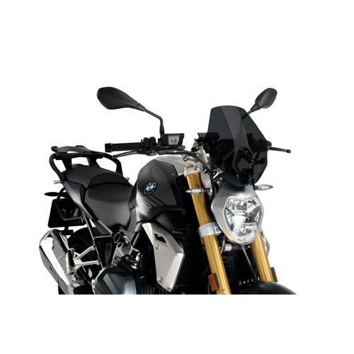 Puig New Generation Sport Screen To Suit BMW R1250R (2019 - Onwards) - Dark Smoke