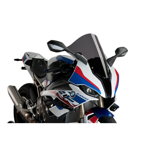 Puig R-Racer Screen To Suit BMW S 1000 RR (2019 - Onwards) - Dark Smoke