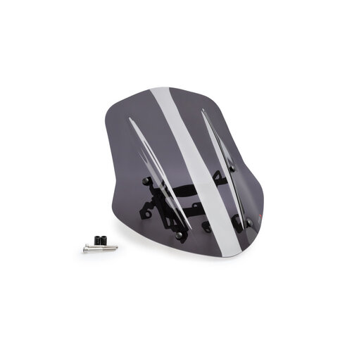 Puig Naked New Generation Adjustable Touring Screen To Suit Ducati Diavel 1260/S 2019 - Onwards (Dark Smoke)