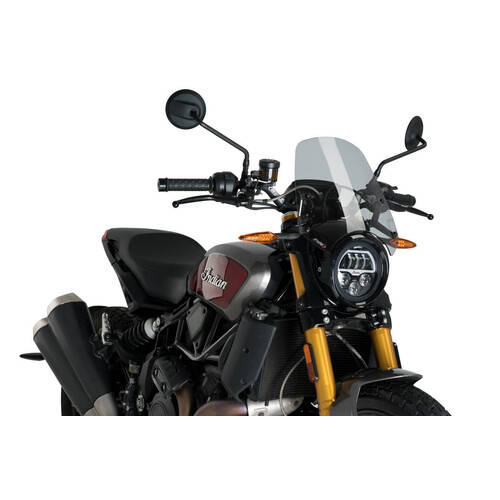 Puig New Generation Sport Screen To Suit Indian FTR 1200 (2019 - Onwards) - Smoke