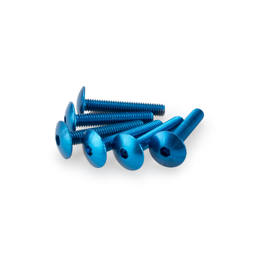 Puig Kit Screws Domed M6X30mm. (Blue)