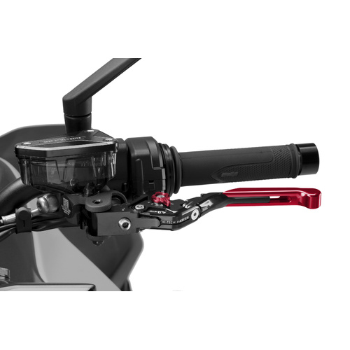Puig LEVER CLUTCH 4.0. BLACK EXT./RED SELECT/RED
