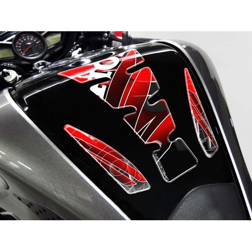Puig Wings Tank Pads To Suit Honda Models (Red)