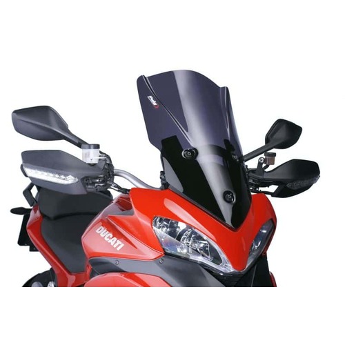 Puig Touring Plus Screen To Suit Ducati Multistrada 1200/S (2010 - 2012) - Dark Smoke