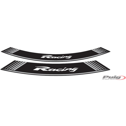 Puig Kit 8 Rim Strips Racing (Silver)