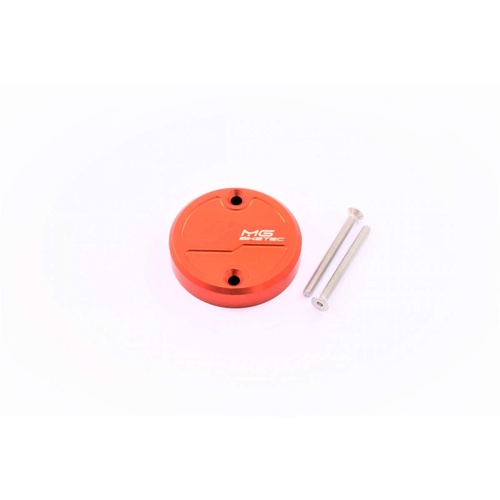 MG Biketec Brake Fluid Tank Cover To Suit Various KTM Models (Orange)