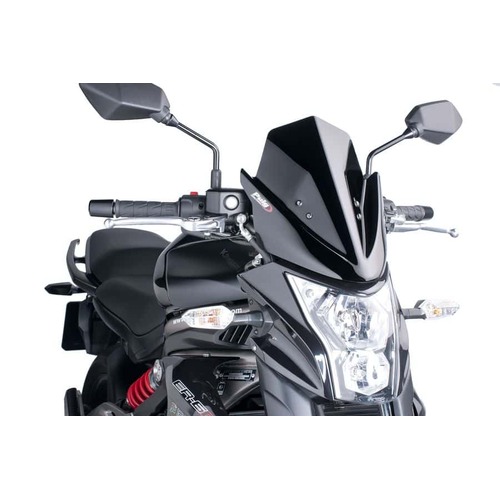 Puig New Generation Sport Screen To Suit Kawasaki ER-6N (2012 - 2016) - Black