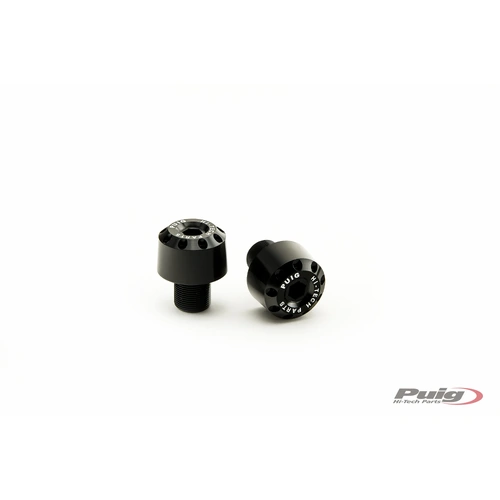 Puig Short Bar Ends Aluminium Kawasaki (Silver)