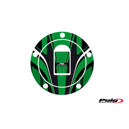 Puig Fuel Cap Cover Radical Kawasaki (Green)