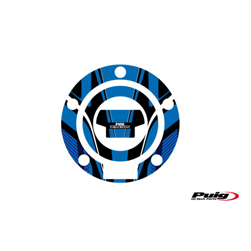 Puig Fuel Cap Cover Mod. Radical Yamaha (Blue)