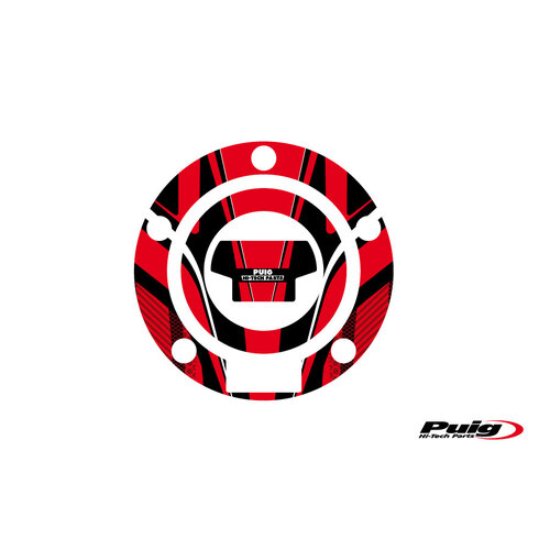 Puig Fuel Cap Cover Mod. Radical Yamaha (Red)