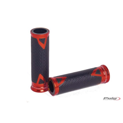 Puig Grips By Pair Puig Hi-Tech Radical Alu (Red)